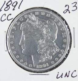 1891 - CC MORGAN DOLLAR - UNC