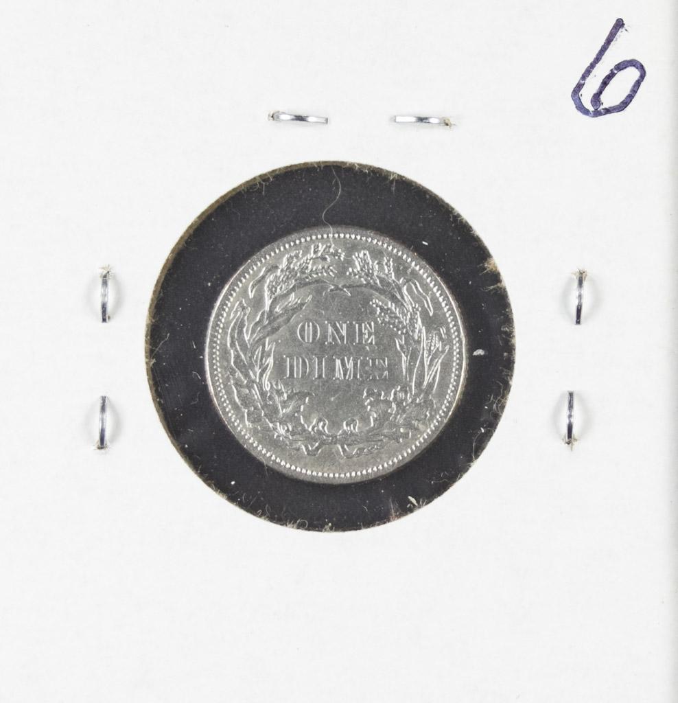 1886 - SEATED LIBERTY DIME - UNC