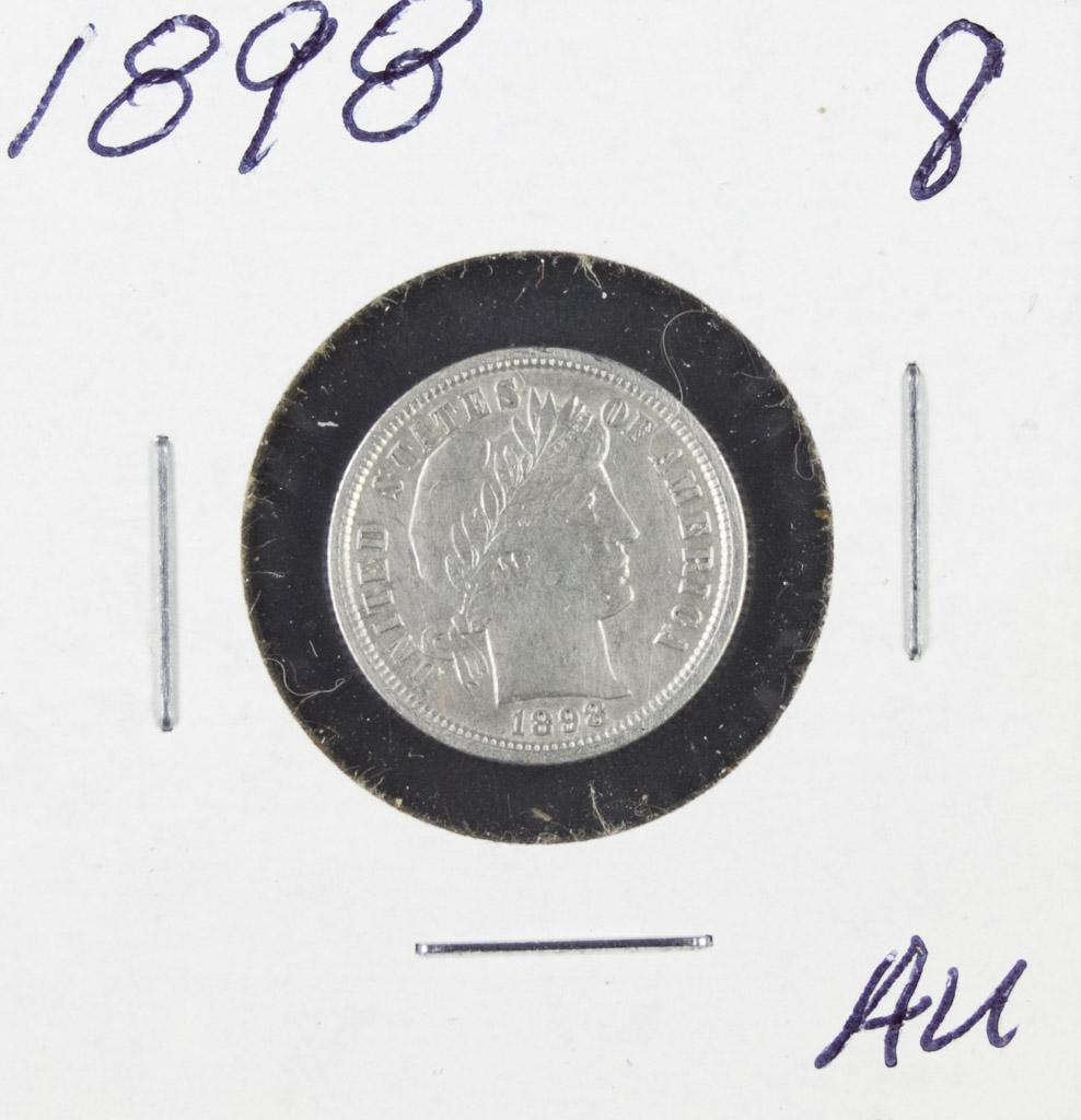 1898 - BARBER DIME - AU