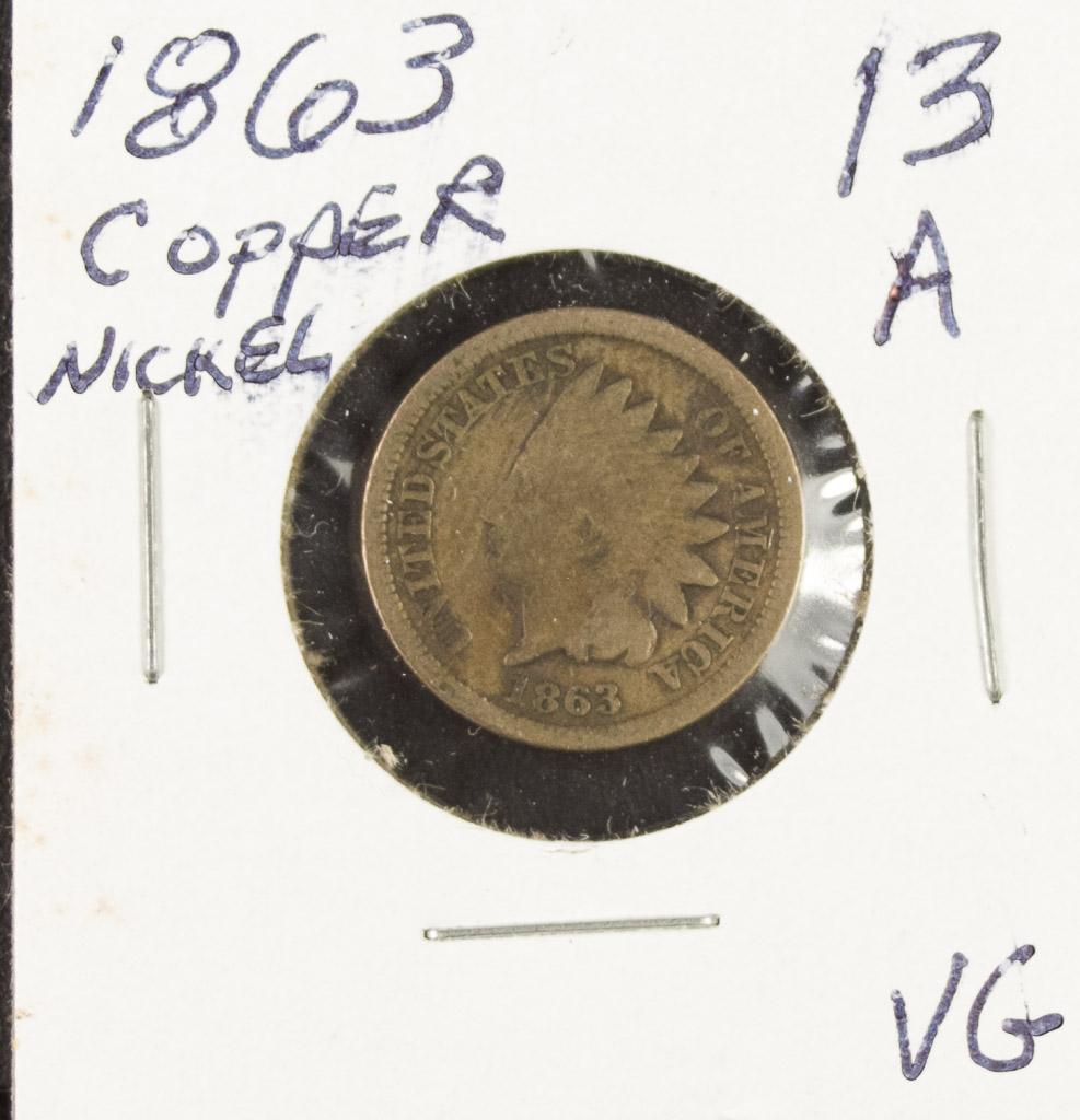 1859 - COPPER/NICKEL INDIAN HEAD CENT - AG