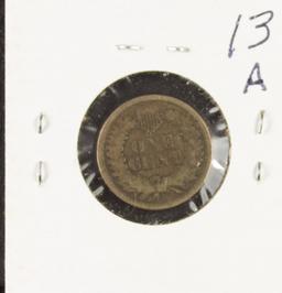 1859 - COPPER/NICKEL INDIAN HEAD CENT - AG