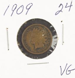 1909 - INDIAN HEAD CENT - VG