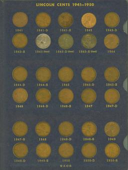 COMPLETE SET -1941-1974 LINCOLN CENTS