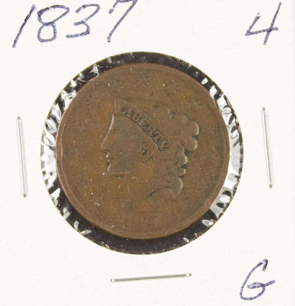 1837 - MATRON HEAD LARGE CENT - G