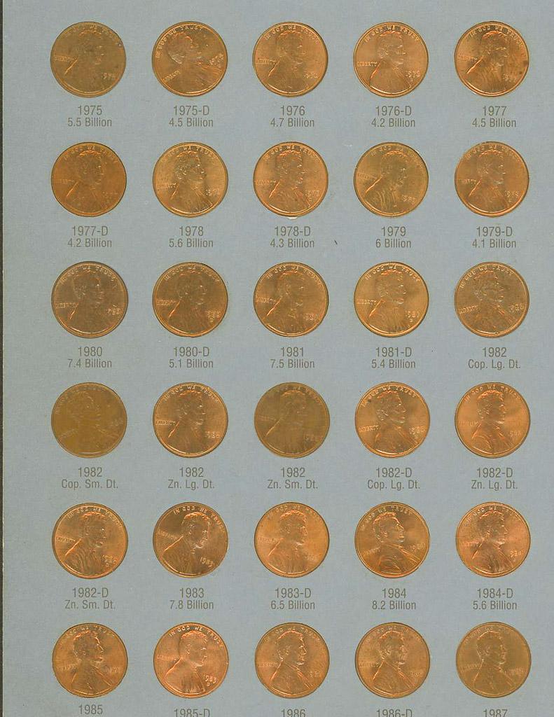LOT OF 2  -1975-2009 LINCOLN MEMORIAL CENTS -UNC