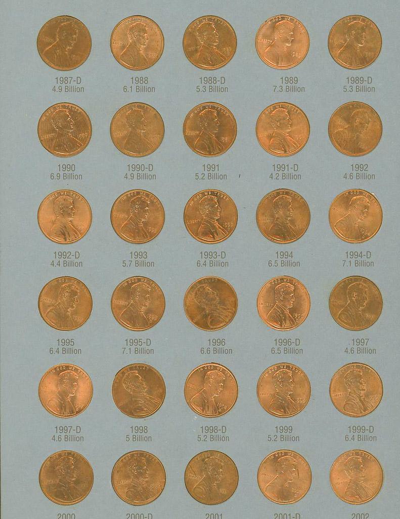 LOT OF 2  -1975-2009 LINCOLN MEMORIAL CENTS -UNC