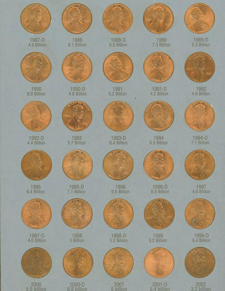 LOT OF 2  -1975-2009 LINCOLN MEMORIAL CENTS -UNC