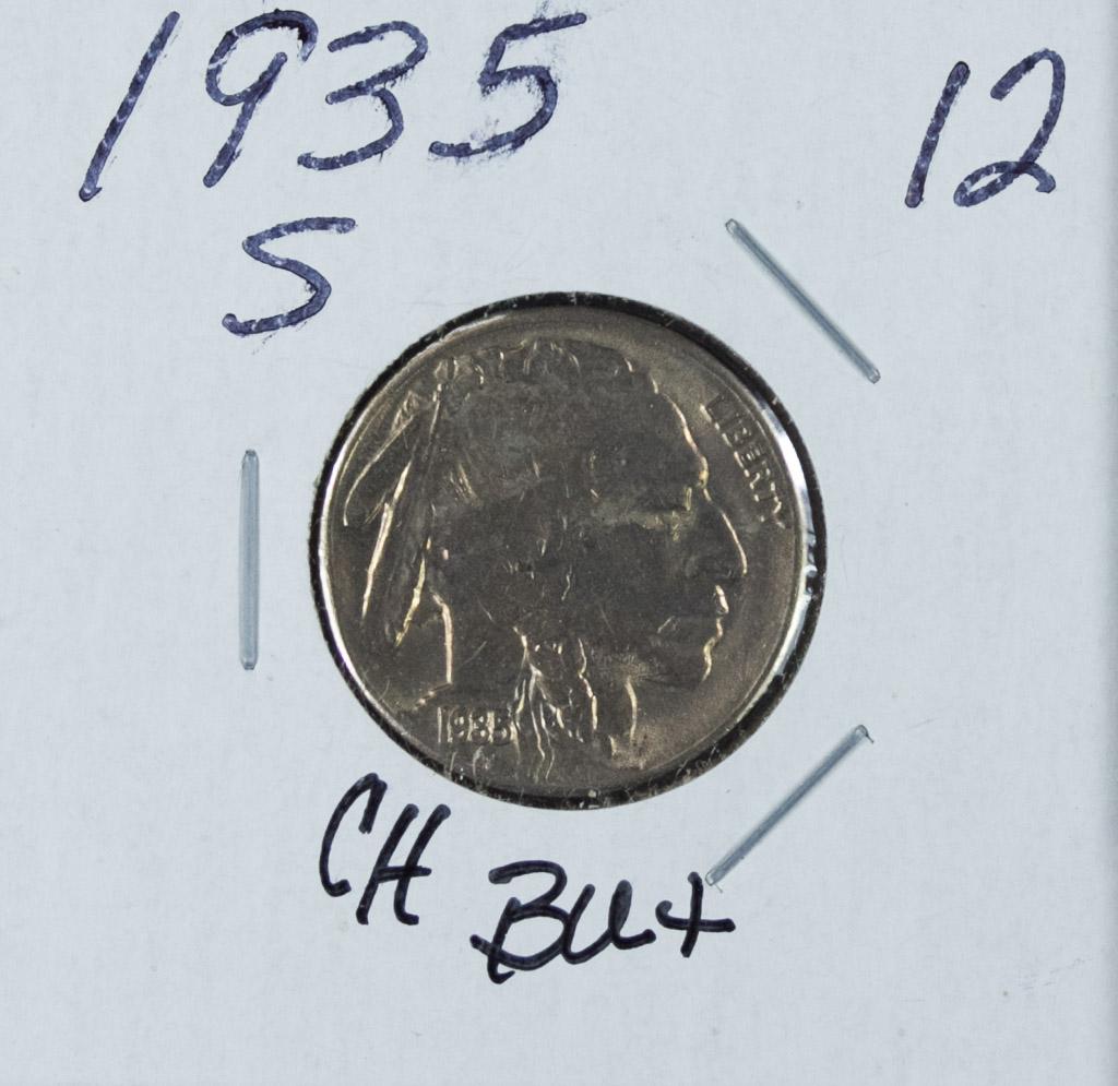 1935-S BUFFALO NICKEL - CH AU