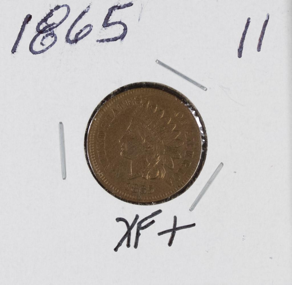 1865 - INDIAN HEAD CENT - XF+