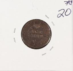 1878 - INDIAN HEAD CENT - F (PITTED)