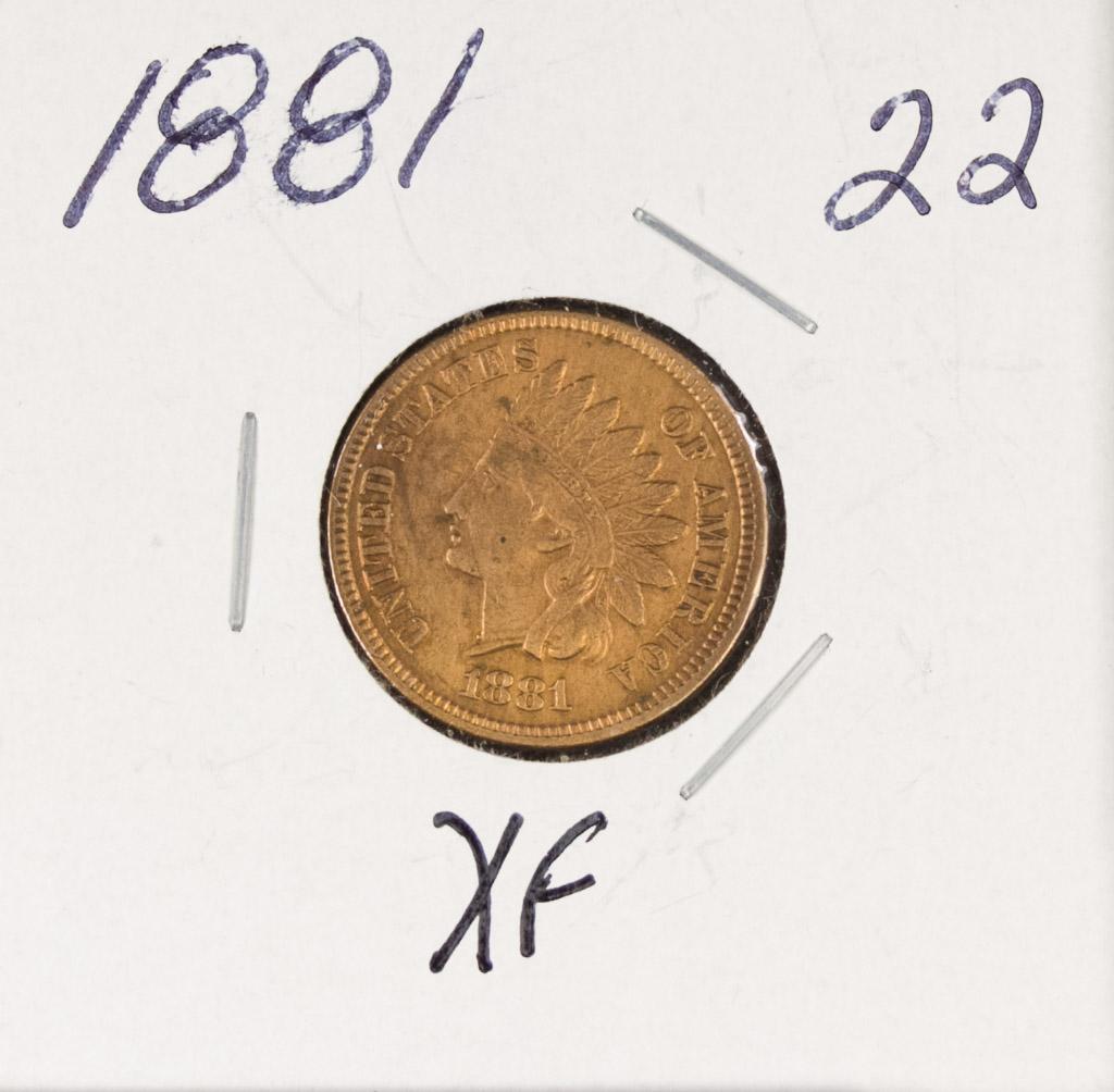 1881 - INDIAN HEAD CENT - XF