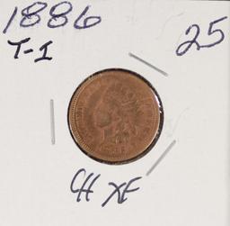 1886 TYPE 1 - INDIAN HEAD CENT - XF