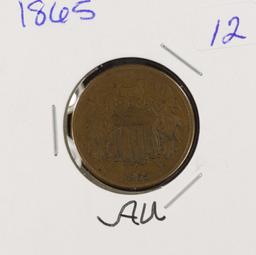 1865 - TWO CENT PIECE - AU