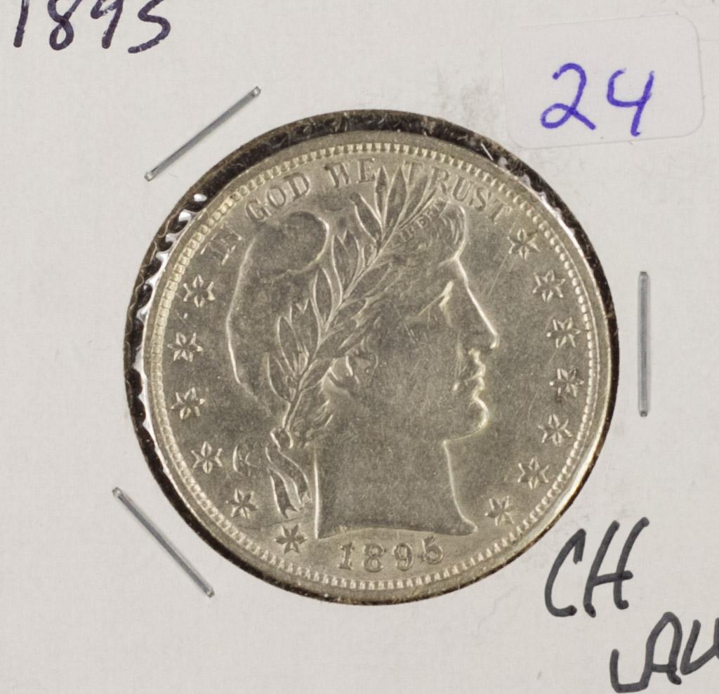 1895 - BARBER HALF DOLLAR - CH AU