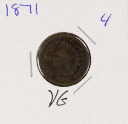 1871- INDIAN HEAD CENT - VG