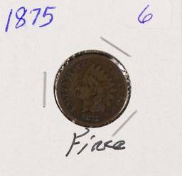 1875 - INDIAN HEAD CENT - F
