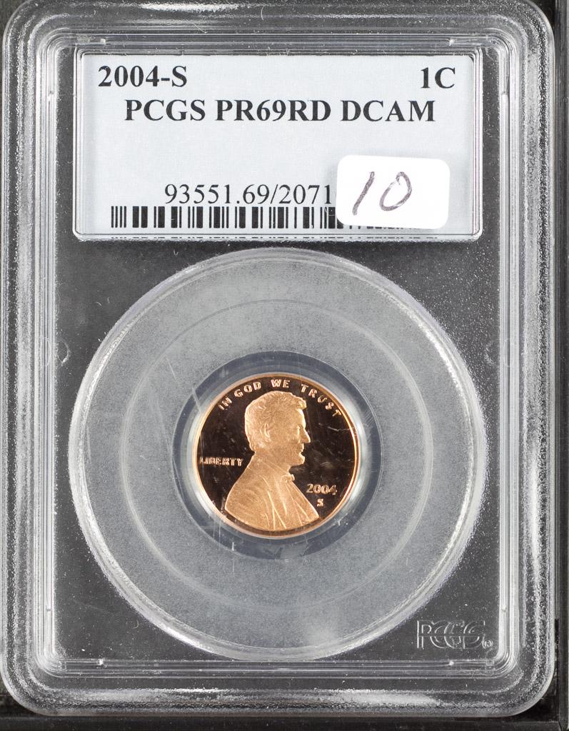 2004-S PCGS Proof 69 Red Deep Cameo Lincoln