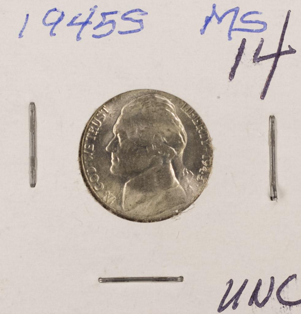 1945-S Silver Jefferson Nickel UNC