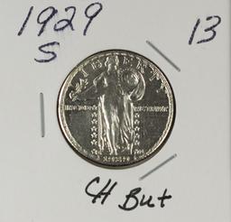 1929-S STANDING LIBERTY QUARTER - CH BU