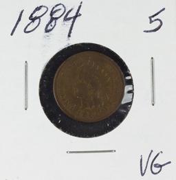 1884 INDIAN HEAD CENT - VG