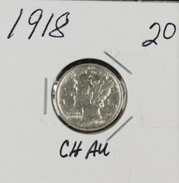 1918 - MERCURY DIME - CH AU