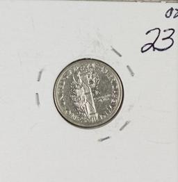 1926-D MERCURY DIME - CH AU