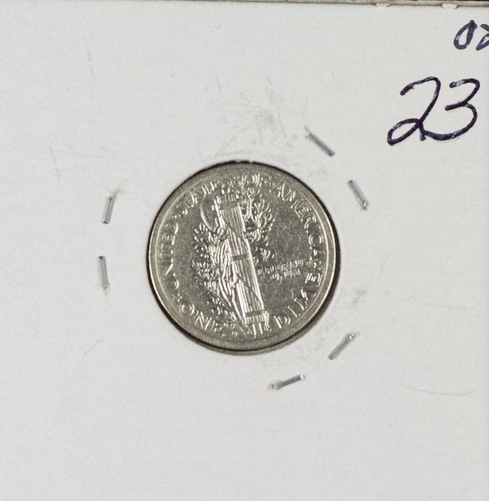 1926-D MERCURY DIME - CH AU