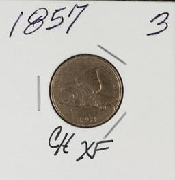 1857 FLYING EAGLE CENT - XF