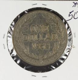 1968 LIBERIA ONE DOLLAR