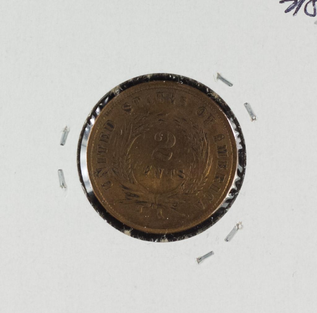 1864 - TWO CENT PIECE - F+