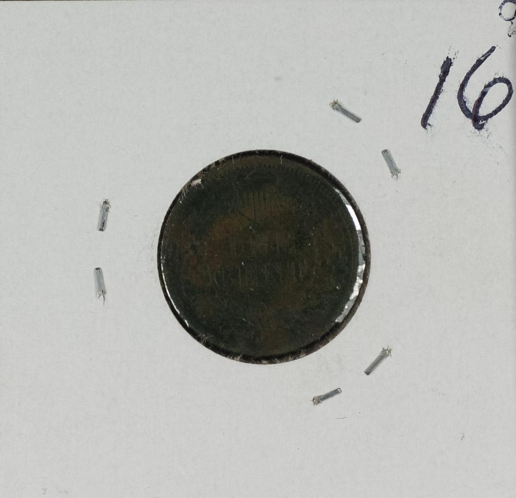 1886 - TYPE 2 INDIAN HEAD CENT - VG