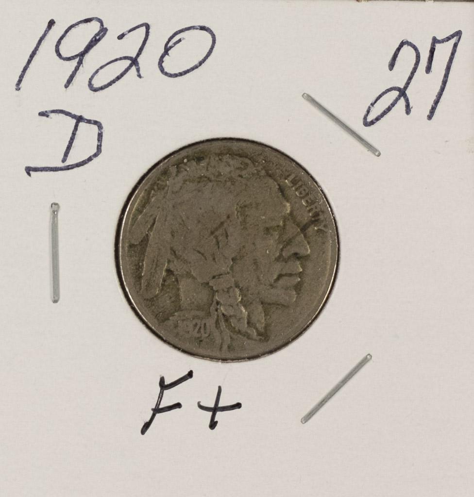 1920-D BUFFALO NICKEL - F+