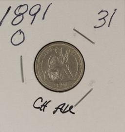 1891-O LIBERTY SEATED DIME - AU