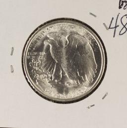 1945-S LIBERTY WALKING HALF DOLLAR - GEM BU