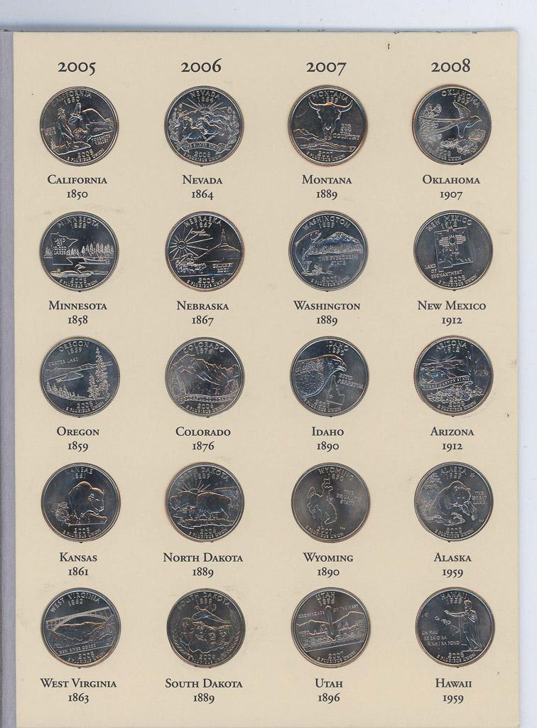 1999-2008 FIFTY STATE COMMEMORATIVE QUARTERS