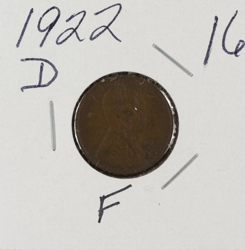 1922 D - LINCOLN CENT - F