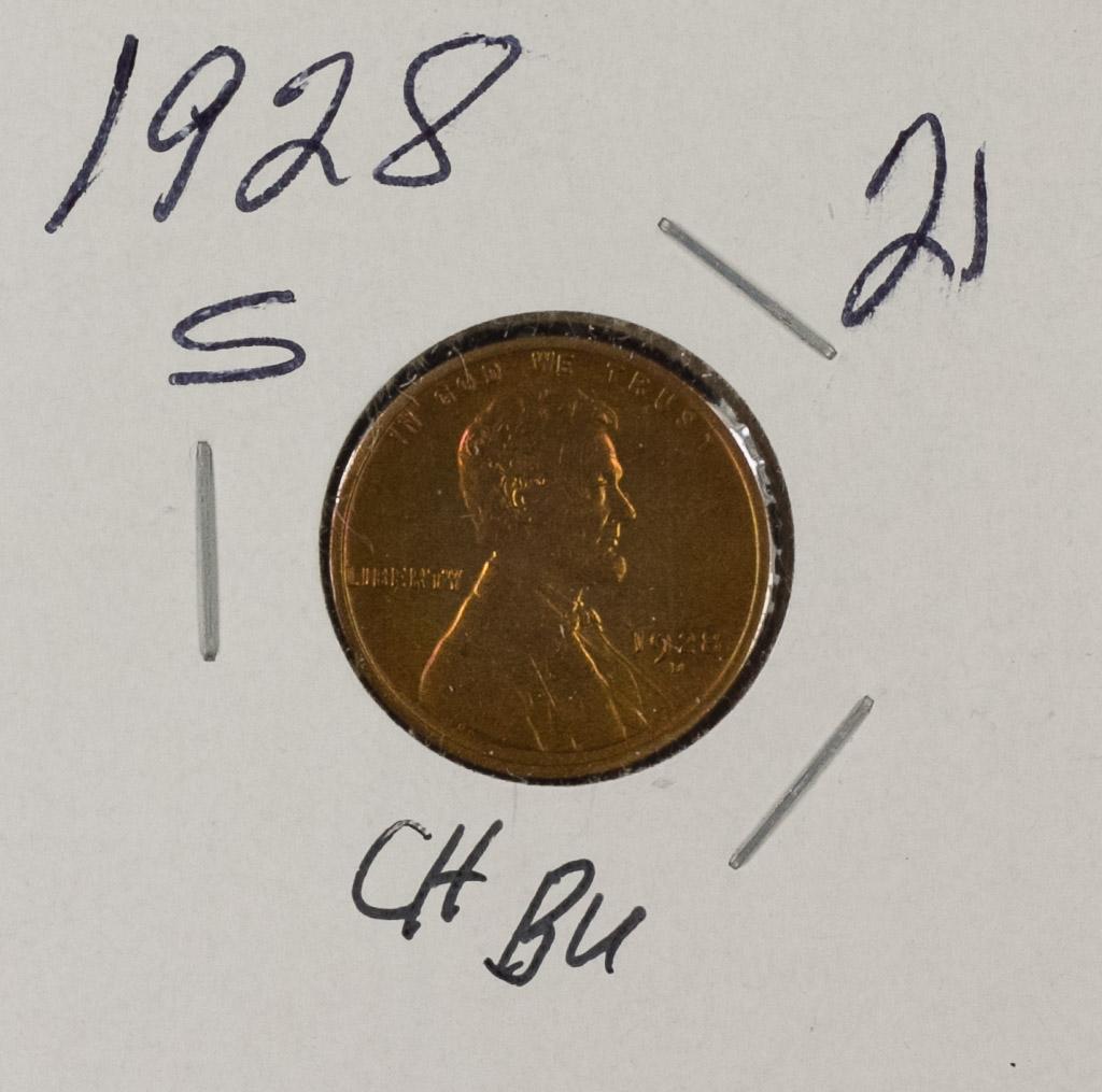 1928 S - LINCOLN CENT - BU