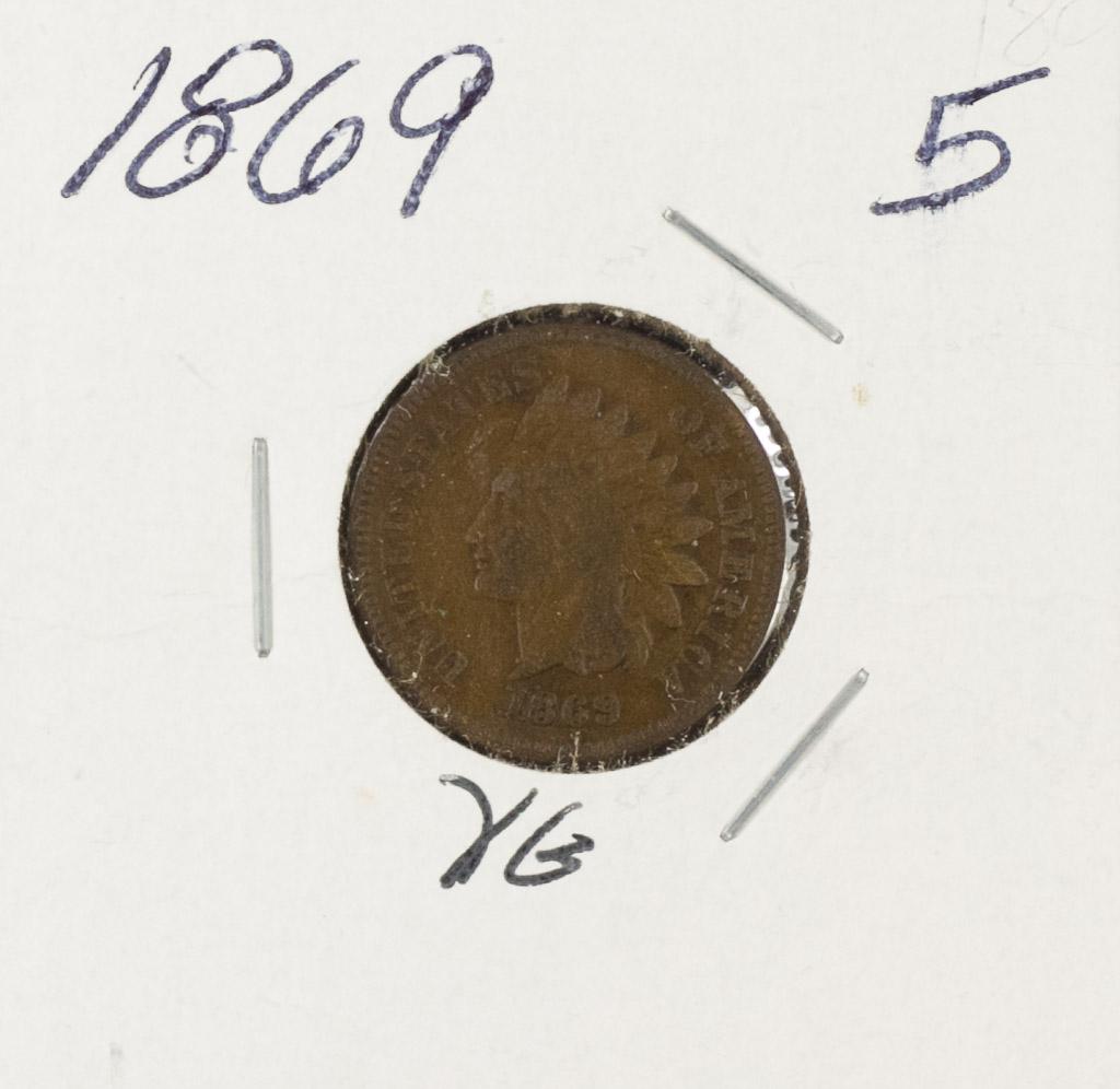 1869 - INDIAN HEAD CENT - VG