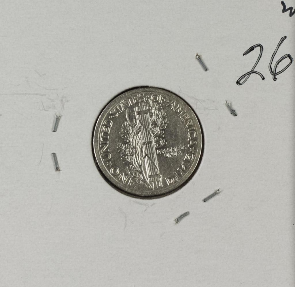 1923 - Mercury Dime - AU