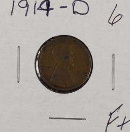 1914 D - Lincoln Cent - F+