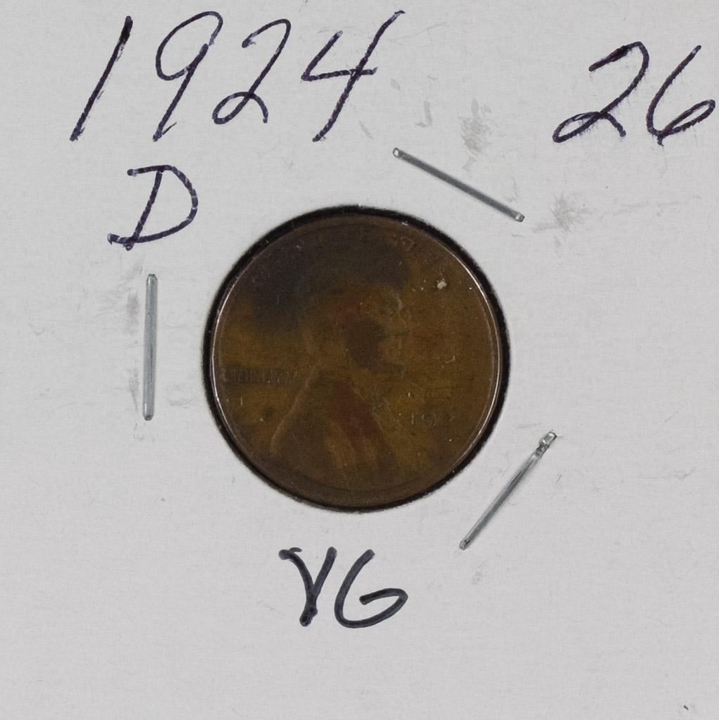 1924 D - LINCOLN CENT - VG