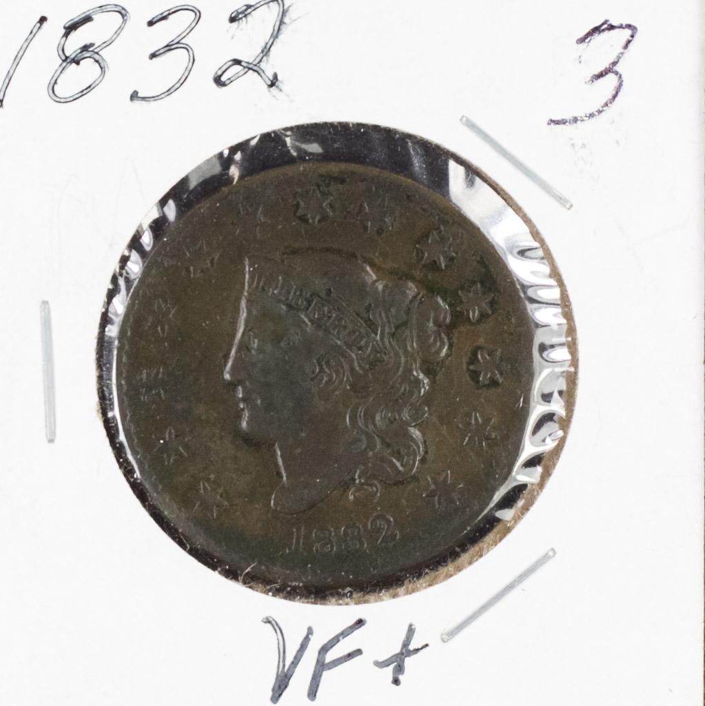 1832 - MATRON HEAD LARGE CENT - VF+