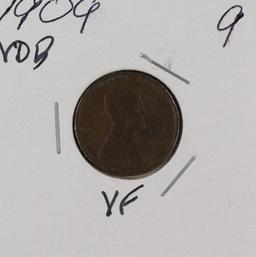 1909 VDB - LINCOLN CENT - VF