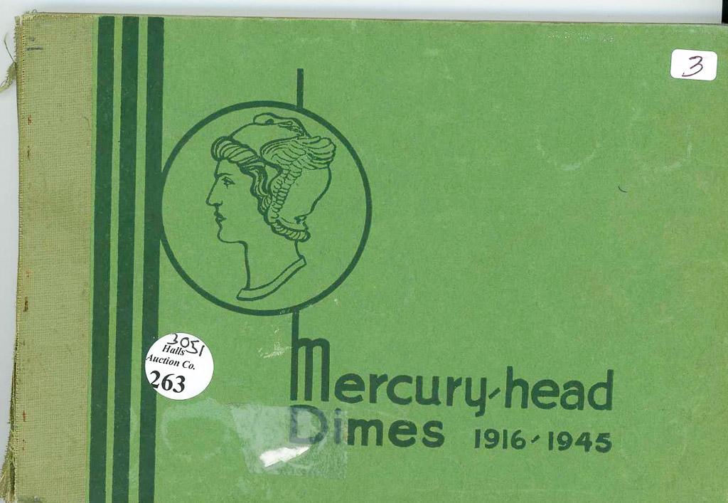 MERCURY DIME SET 1916-1945 NO 1916 D IN WAYTE RAMOND POPULAR ALBUM