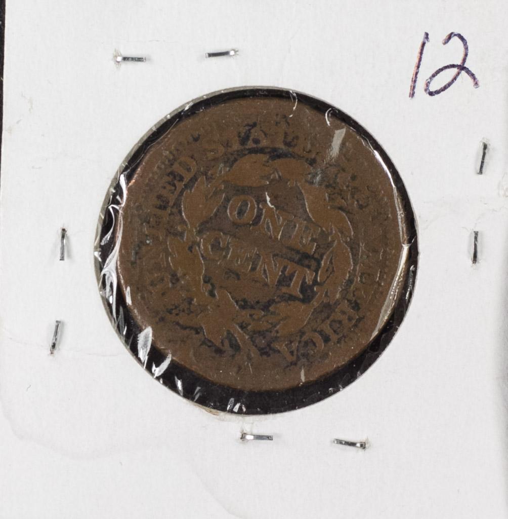 1850 BRAIDED HAIR LARGE CENT