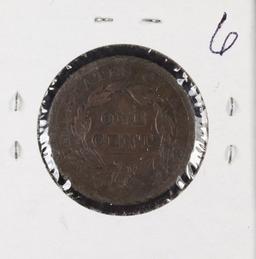 1839 MATRON HEAD MODIFIED LARGE CENT "SILLY HEAD" - F