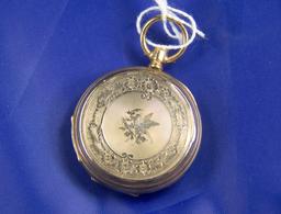 SWISS LADIES WATCH CASE - MOT HALLMARKED - POSSIBLY GOLD