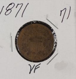 1871 - TWO CENT PIECE - VF