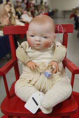 16" German Bisque Bye-lo Baby Doll Damaged