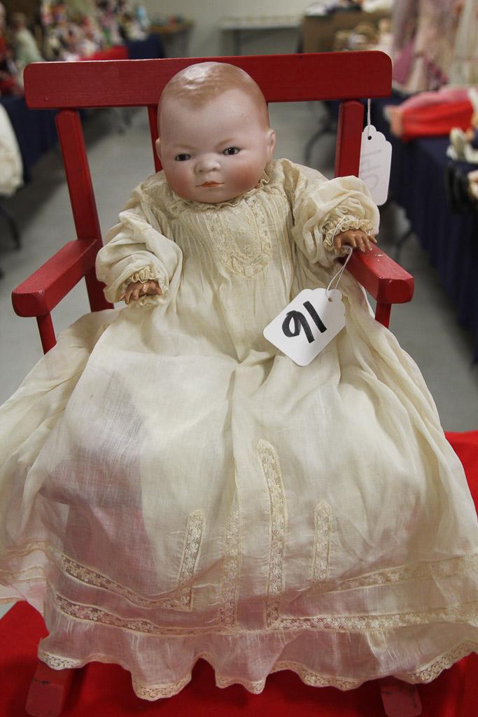 14" German Bisque Bye-lo Baby Brown Eye Doll